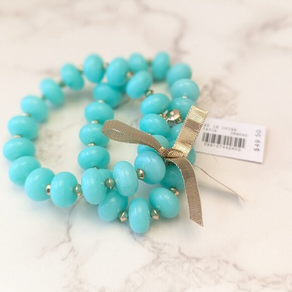 J.Crew Factory Chunky Bead Stretch Bracelets Set-of-Two - Picture 4 of 4